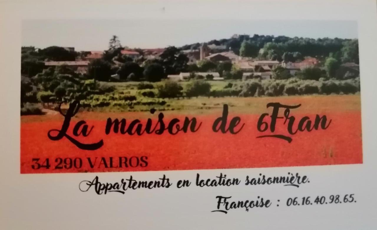 La Maison De 6Fran Appartement 2 Chaleureux Et Calme Ambiance Familiale Valros Buitenkant foto